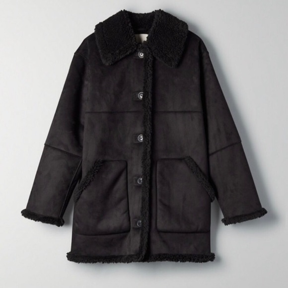 Aritzia - Shearling Sherpa Coat - Picture 1 of 7